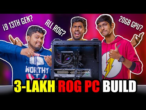 Rs.3,00,000/- ALL ASUS ROG PC BUILD | Intel i9 13900K + AMD 7900 XT  | A2D X @ROGIndia.official