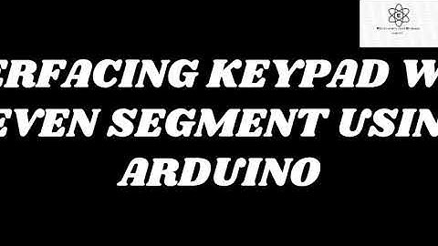 interfacing keyboard and seven segment display