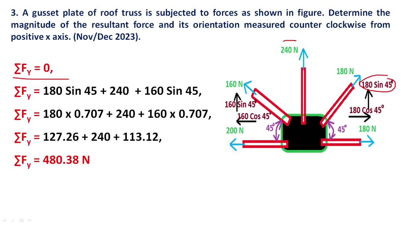 Statics of particles | Engineering Mechanics | EM | problem 3