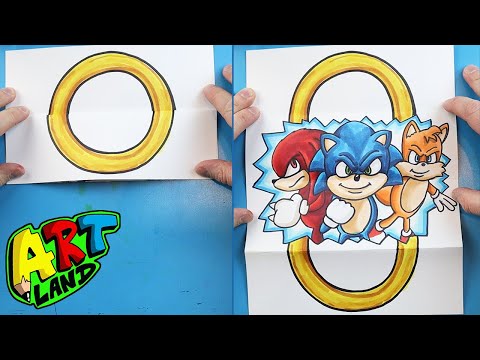 How to Draw a SONIC 2 SURPRISE FOLD
