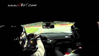 ferrari 458 speciale onboard discover lap view 2 ( vb2r.com on spa francorchamps )