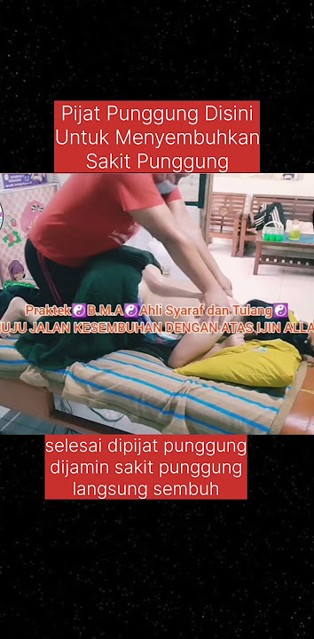 pijat punggung disini untuk menyembuhkan sakit punggung  #abj #pijat #video #shorts