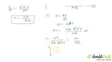 The rectangualr wire- frame, shown in has a width d, mass m, resistance R and a large length. A ...