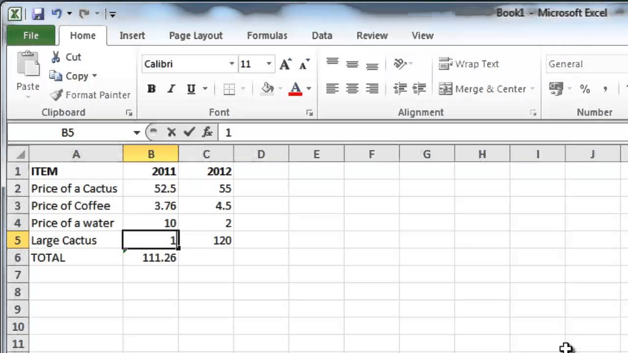 Excel Make A Worksheet With Formulas With Just The Numbers