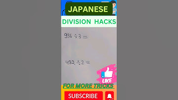 Division Tips and Tricks🤑🤑 | Easy Division Tricks for Large and Small Numbers 🤯 #math #division
