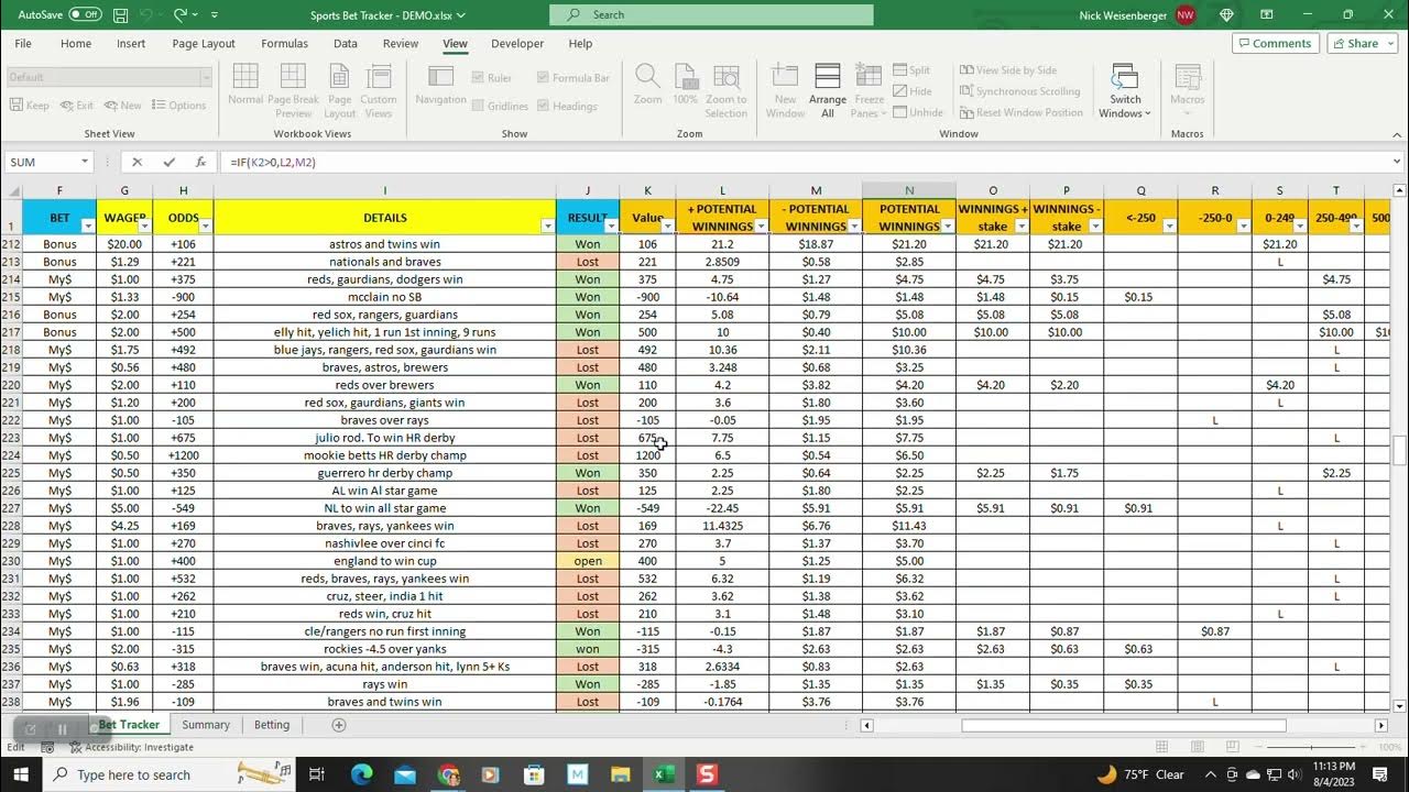 WinDrawWin Betting Spreadsheet - Football Prediction Betting Tips - Excel  Spreadsheet