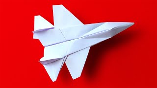 How to make a paper airplane that flies far. Paper fighter plane. DIY Paper Airplane Easy Tutorial