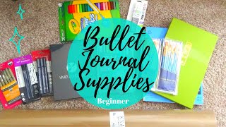 Starting My FIRST BULLET JOURNAL! | Supplies Haul from Amazon and Walmart | Beginner Bullet Journal