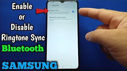 How to Enable or Disable Ringtone Sync on Samsung Galaxy A02 | Bluetooth