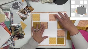 Scrapbooking Process Video:  Around We Go! (30 Days of Sketches)