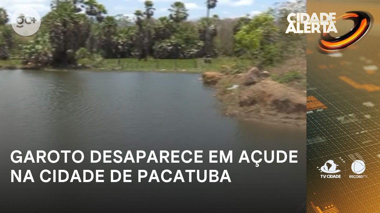 Garoto de 12 anos desapareceu após dar mergulho em açude na cidade de Pacatuba | Cidade Alerta CE