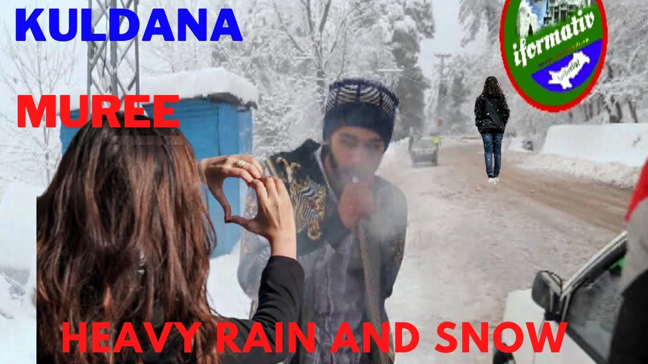 Car Slip in Ice and snowy Road Snowfall in Abbottabad Snow fall in