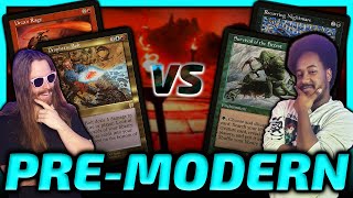 Counter Burn Vs Rec-Sur Paper Premodern Mtg Gameplay 2025