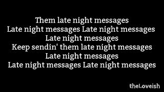 Wiz Khalifa - Late Night Messages HQ Lyrics