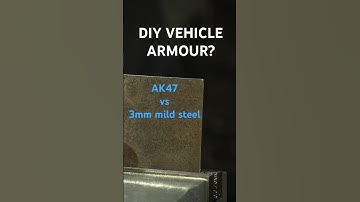 DIY vehicle armour? 3mm mild-steel plate takes on an AK47 round… #shorts