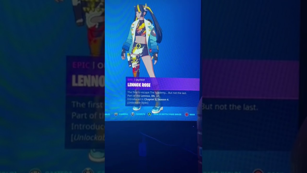 lennox rose skin in Fortnite YouTube