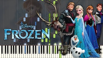 FROZEN - For the First Time in Forever | SHEETS + Piano Tutorial (Synthesia)