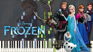 Video voorbeeld van "FROZEN - For the First Time in Forever | SHEETS + Piano Tutorial (Synthesia)"