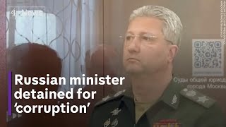 Russian deputy defence minister charged with ‘particularly large scale’ corruption