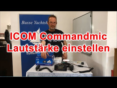 Lautstärke am ICOM CommandMic einzeln einstellen von Busse Yachtshop
