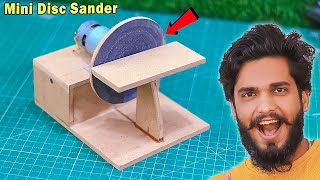 How to make Mini Disc Sander machine using 775 dc motor