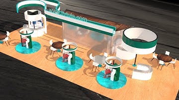 Glorious exhibition  Stand designing  Modeling Vray Render in 3Ds Max part-2