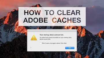 How to Clear Space on your Mac FAST (Empty Adobe Caches)