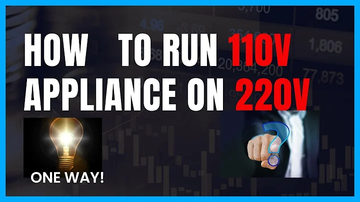 How To Run 110v Appliance on 220v - The Only Way!