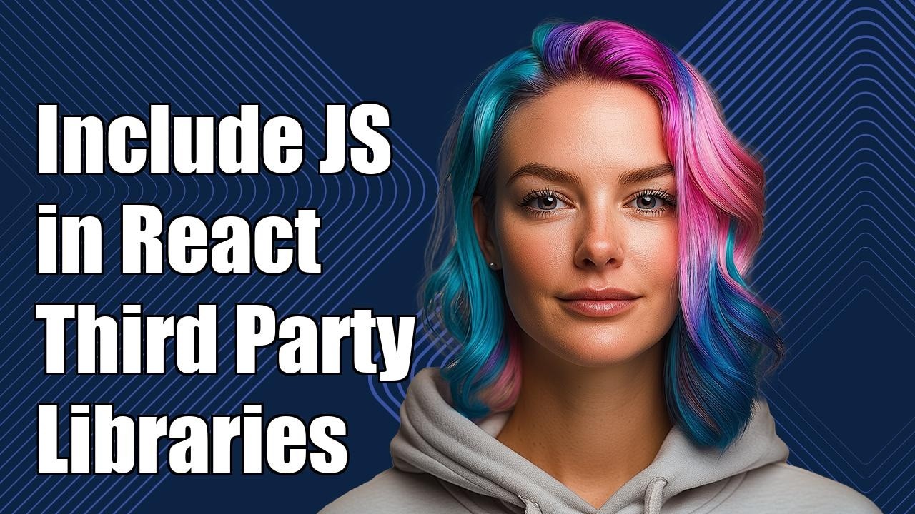 How to include third party js libraries in React app - YouTube
