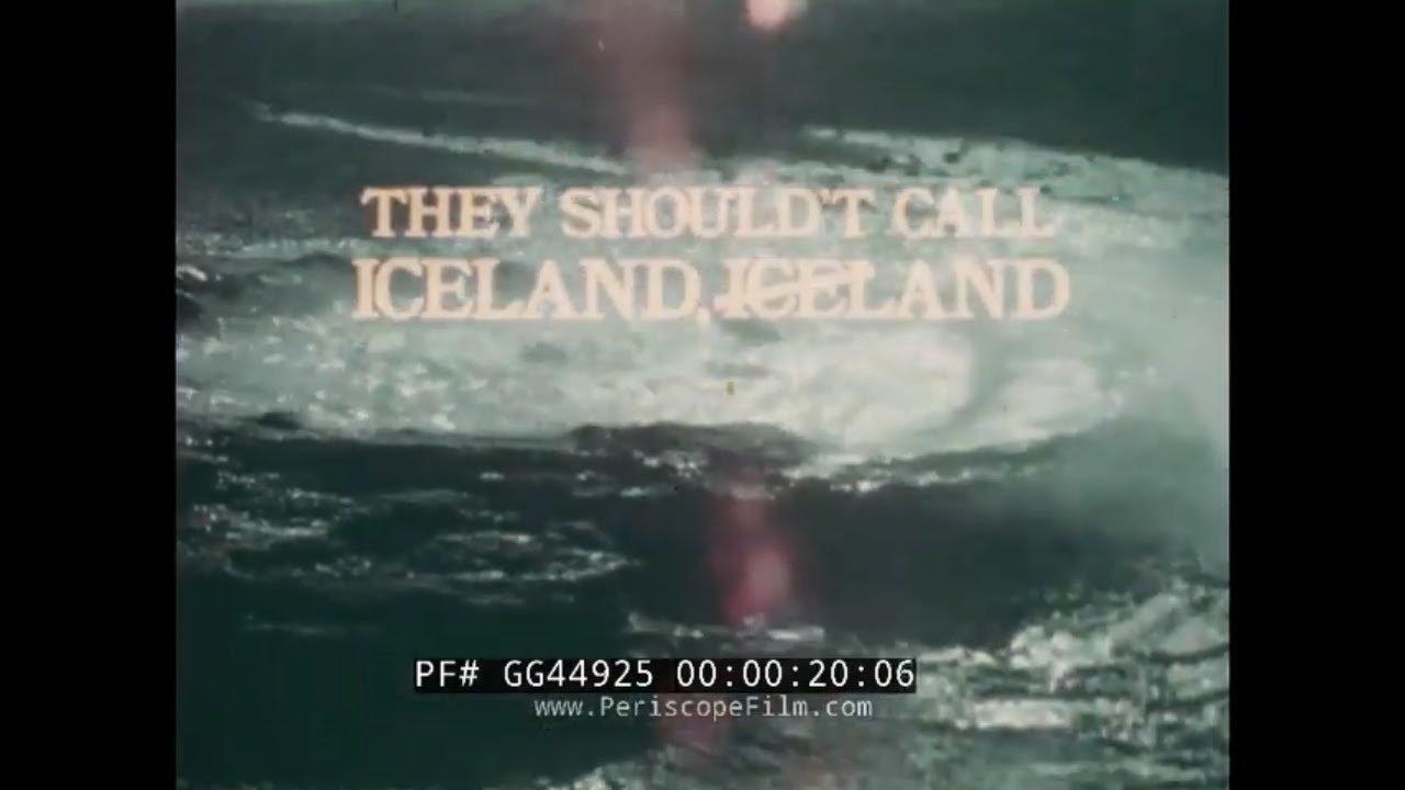 “ THEY SHOULDN’T CALL ICELAND, ICELAND ”  1978 ICELAND TOURISM BOARD TRAVELOGUE  FILM GG44925