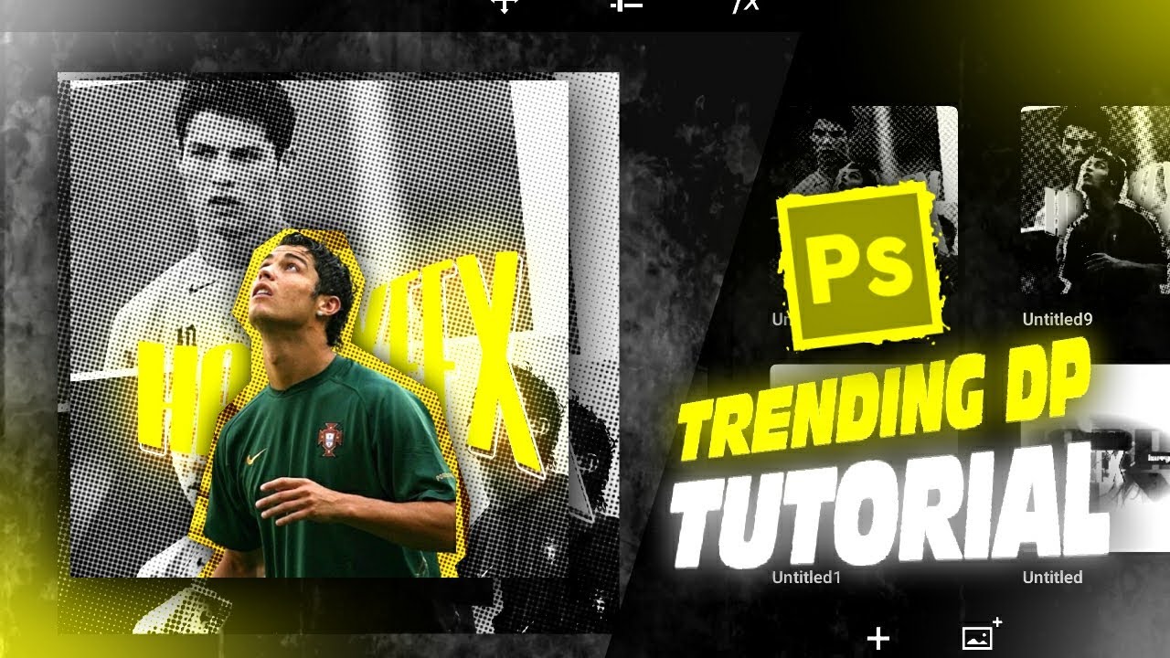 TRENDING RONALDO DP TUTORIAL 🌈💛 - YouTube