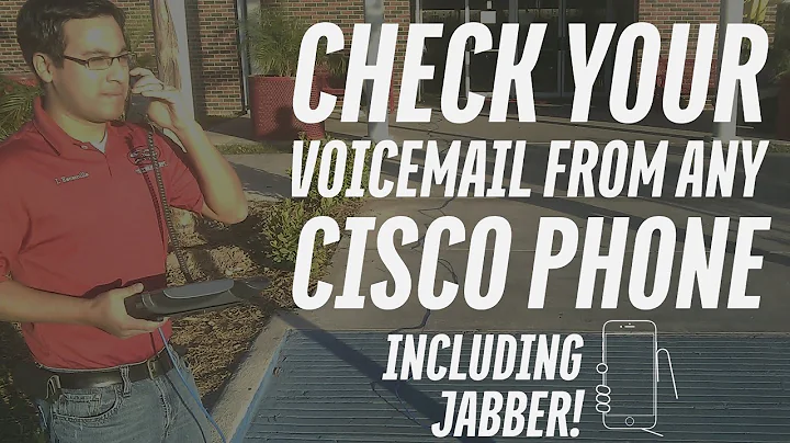Check your voicemail from any Cisco phone including Jabber.