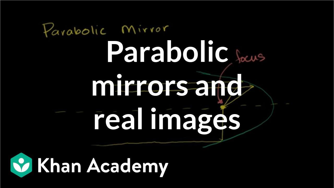 Parabolic Mirrors And Real Images | Geometric Optics | Physics | Khan Academy