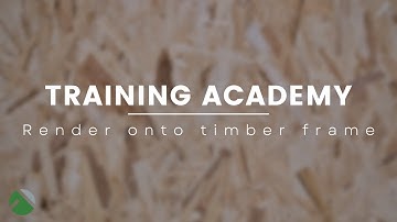 Training Centre: Rendering onto Timber Frame