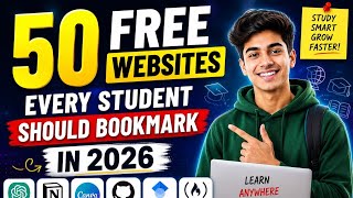 50 FREE Websites Every Student Should Bookmark in 2026 🌍📚