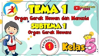 TEMA 1 SUBTEMA 1 PEMBELAJARAN 1 KELAS 5 || ORGAN GERAK HEWAN DAN MANUSIA