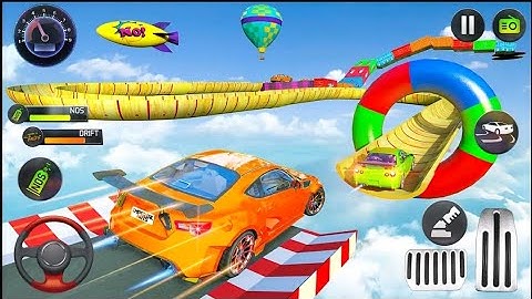 MEGA RAMP CAR JUMPING - Walkthrough Gameplay Part 2 - INTRO (Android)