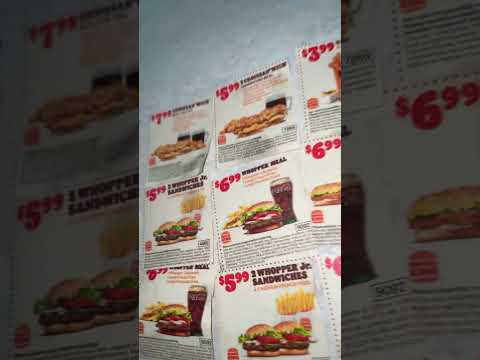 Burger king coupons