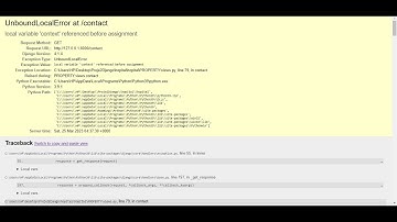 error in django: local variable 