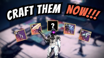 You NEED To Craft These Weapons Before Final Shape (Top 10 Primaries)