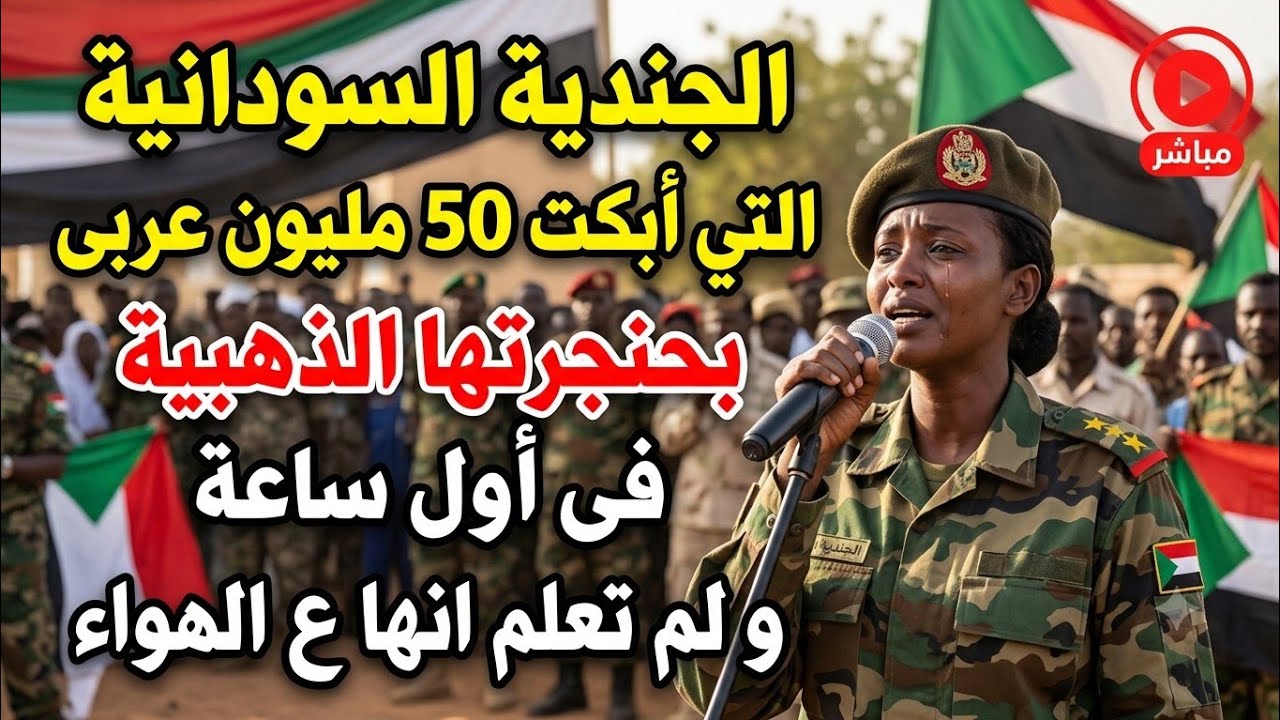 الجندية السودانية التي أبكت 50 مليون عربى فى أول ساعة بحنجرتها الذهبية ولم تعلم انها ع الهواء