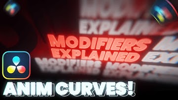 Anim Curves Modifier in Fusion Explained | Davinci Resolve | Fusion Studios