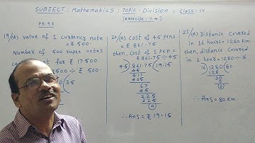 Class 4 Mathematics ICSE Division Exercise 7.4