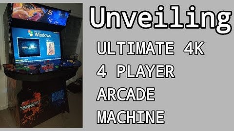 Revealing My Ultimate 4 Player 4K Arcade Machine!