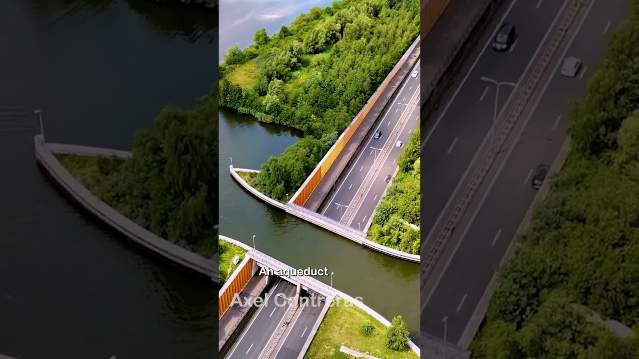 Why did Dutch engineers put water over a highway?