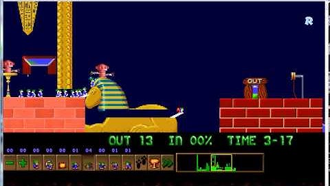 lemmings custom level egyptian night