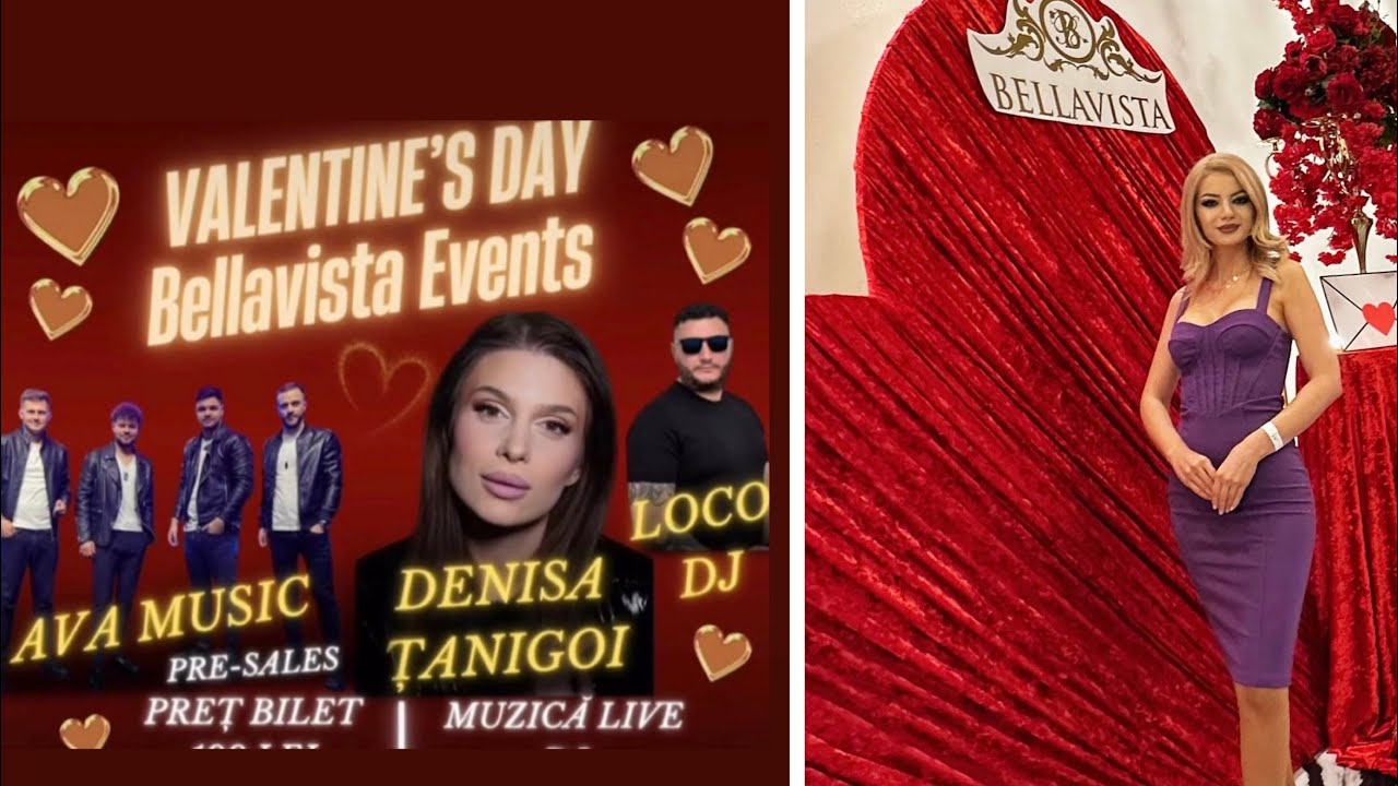Party de Valentine’s Day : Denisa Țanigoi & Ava Music la Bellavista Events Deta 