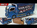 MEMBUAT MINIATUR TRUCK WAHYU ABADI TERBARU DARI KARDUS BEKAS || HANDMADE