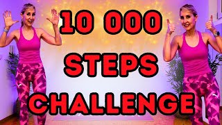 10000 Steps Workout at Home | 80 Minutes | 10K Steps Cardio Fat Burn Challenge for Weight Loss