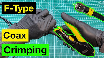 How to Crimp Coax Cable With F-Type Connectors